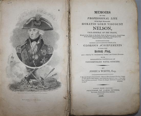 WHITE, JOSHUA - MEMOIRS OF .... HORATIO LORD VISCOUNT NELSON,